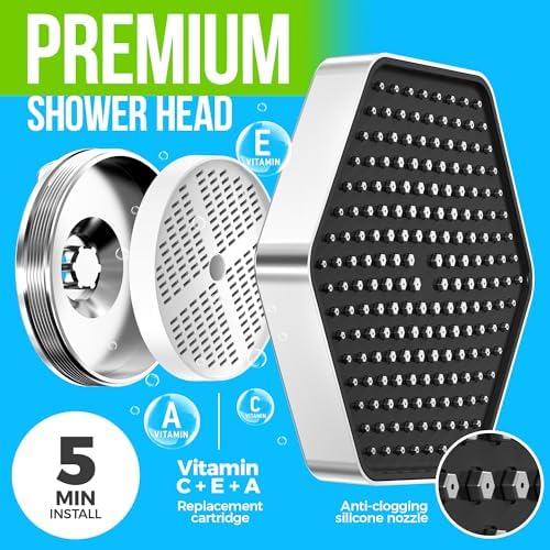 AquaHomeGroup Luxury Shower Head Filter Set