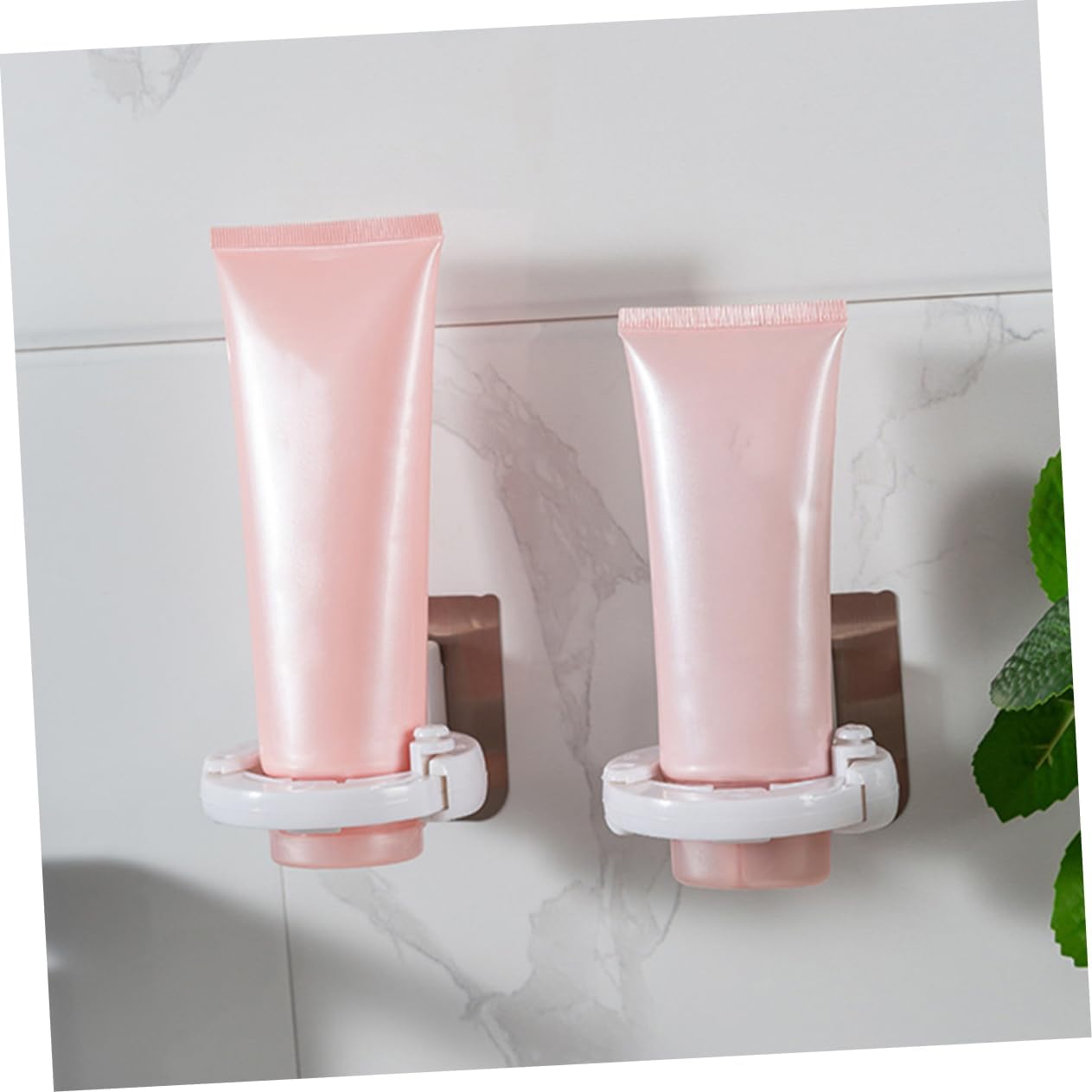 STOBAZA 3pcs Non-Punching Wall-Mounted Shower Gel Holders