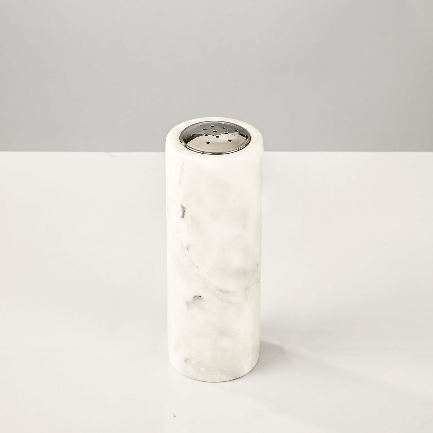 Natural Marble Salt Pepper Shaker Set