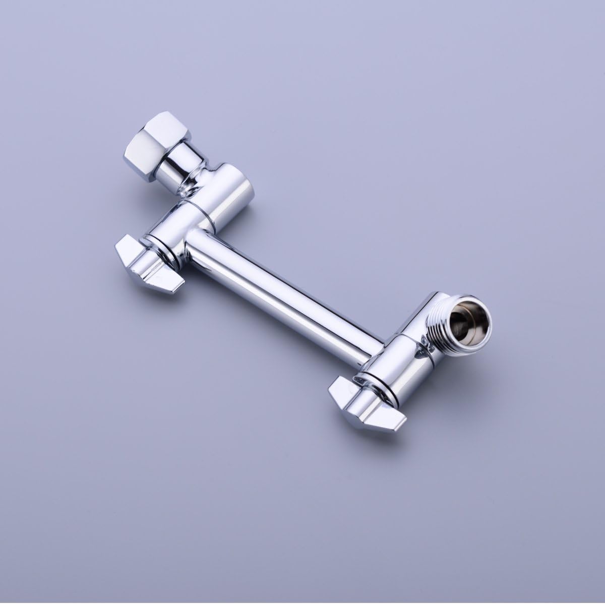 TRUSTMI 4 Inch Brass Shower Arm Extension Mount with Adjustable Height