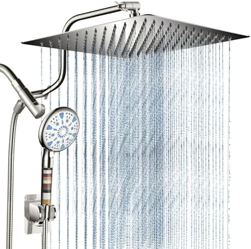 Cobbe 12 Inch All Metal 3-Way Rain Shower Head Combo