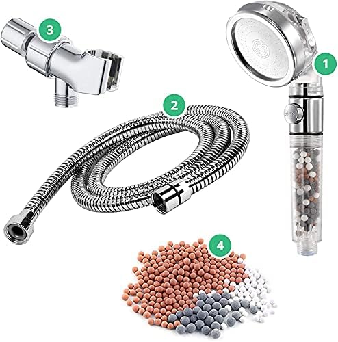 StoneStream EcoPower High Pressure Handheld Shower Head with 3 Spray Modes