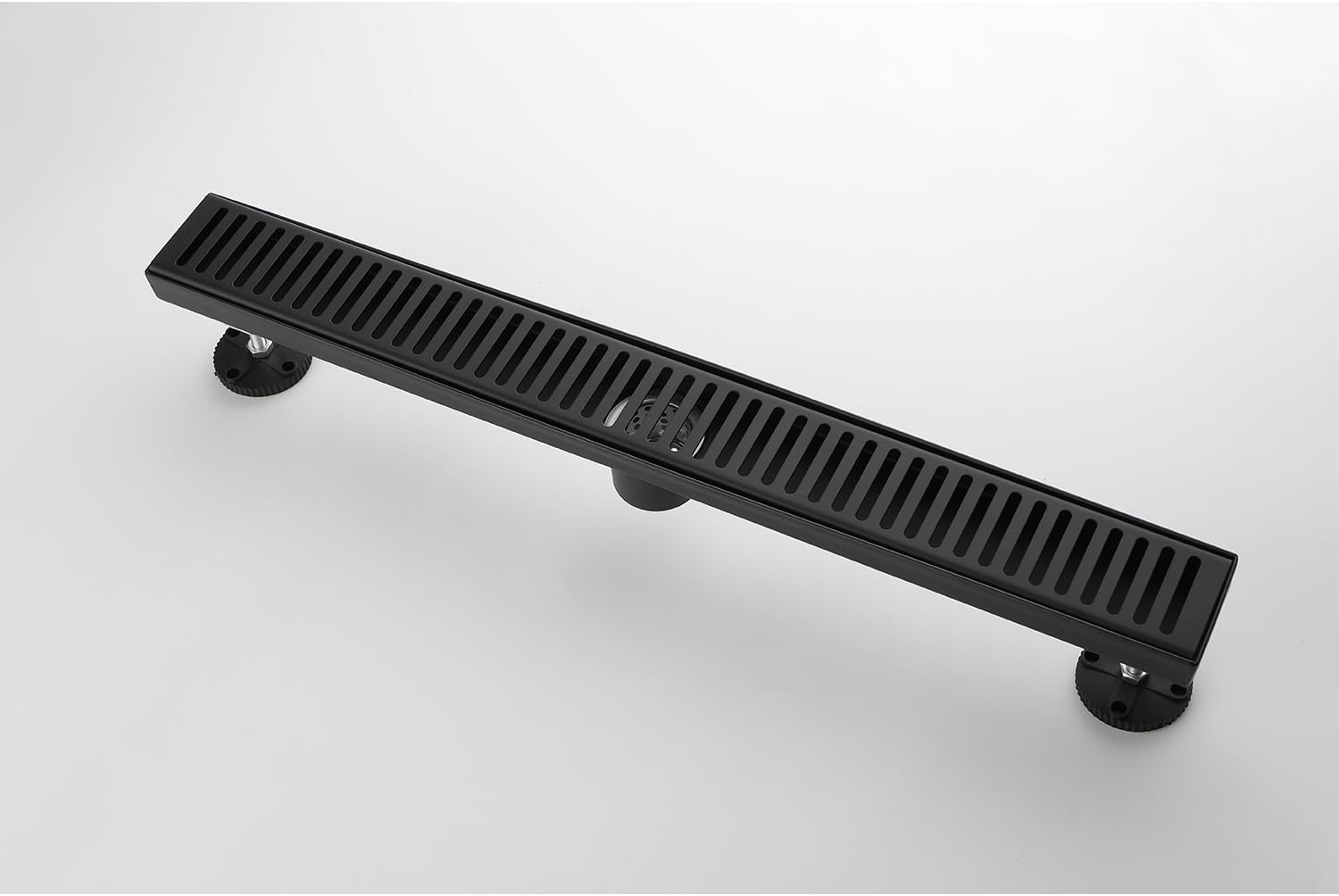 Udorich 24 Inches Linear Shower Drain with Hair Strainer and Leveling Feet