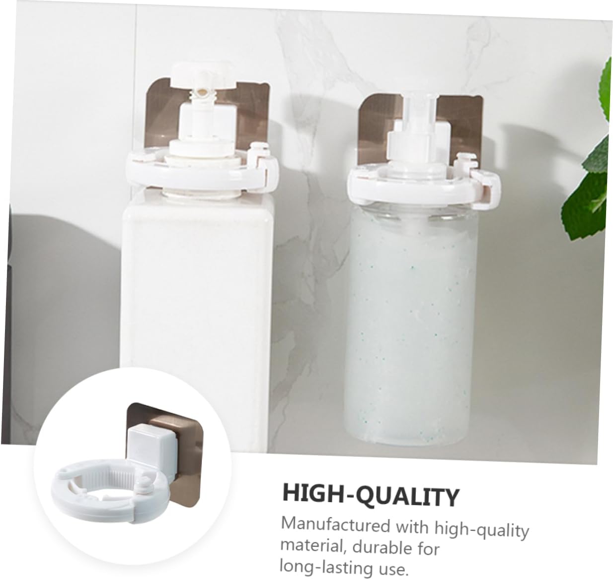 FONDOTIN 3pcs Wall-Mounted Shower Gel Bottle Holder