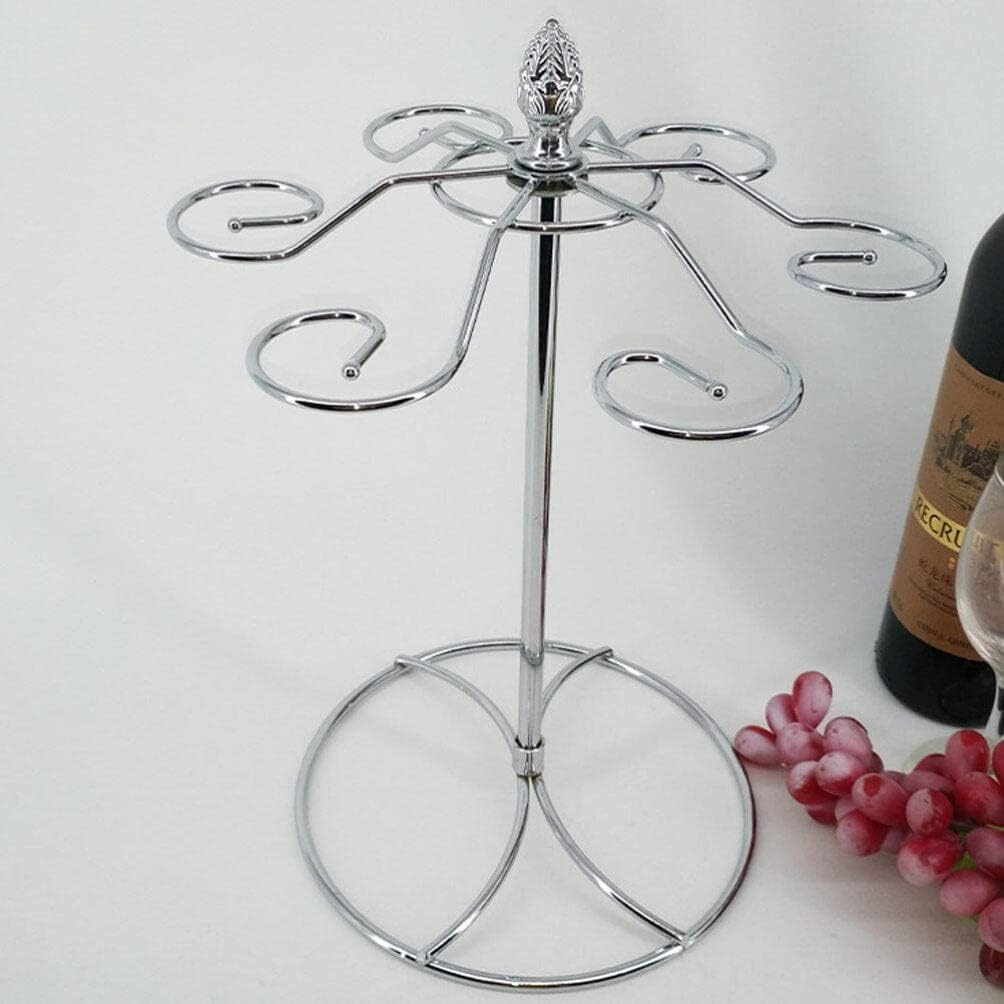 Cabilock 6 Hook Wine Glass Stand for Kitchen and Bar