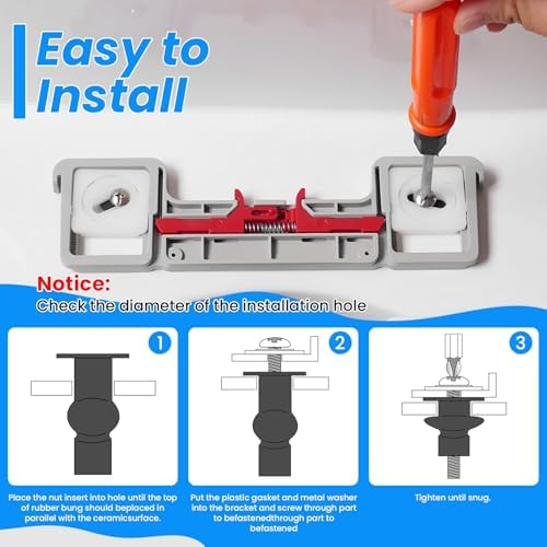 SDTC Tech Toilet Seat Hinge Bolt Set 6 Pack