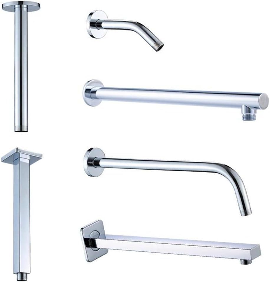 Stainless Steel Shower Arm with Water Inlet for Bathroom Fixtures