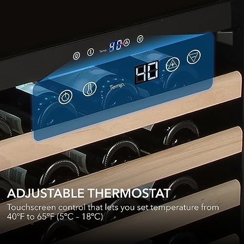 Whynter 164-Bottle Dual Zone Wine Cooler with Display Shelf