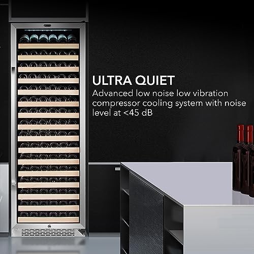 Whynter 164-Bottle Dual Zone Wine Cooler with Display Shelf