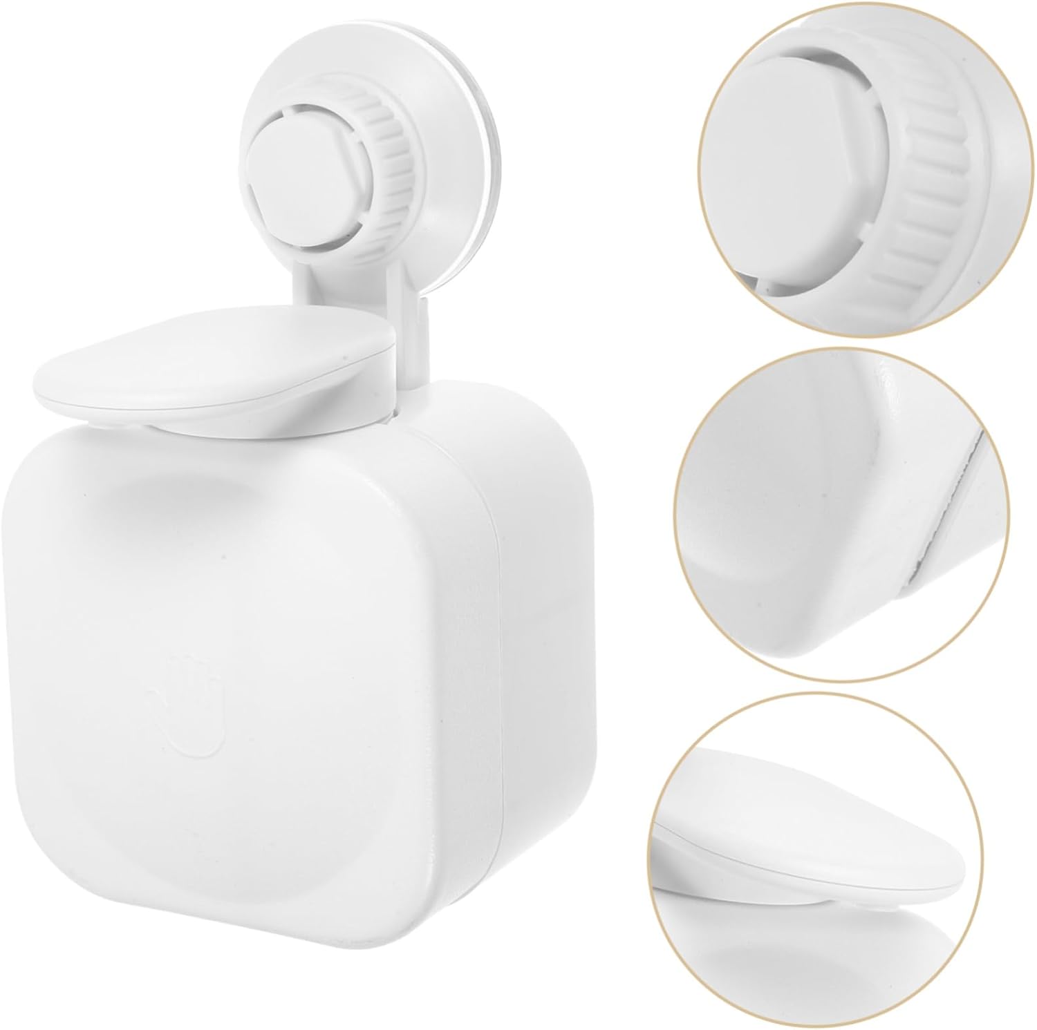 LIFKOME Wall-Mounted Soap Dispenser for Liquid and Bar Soap