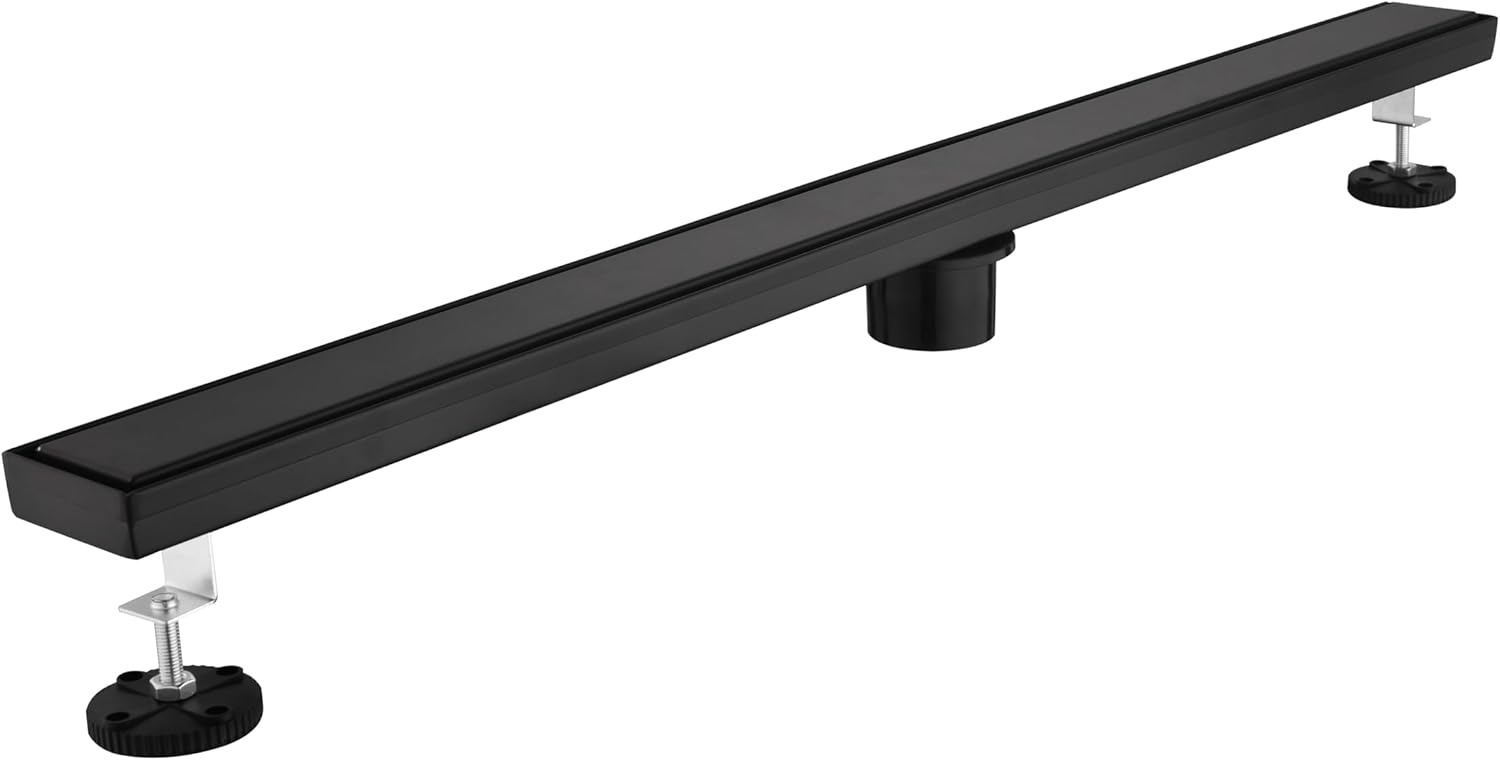 AGANS 36-Inch Linear Shower Drain with Hair Strainer and Removable Cover