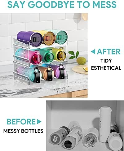 Areforic 3-Pack Stackable Water Bottle Organizer