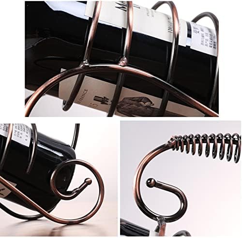 JUSHZ Wine Rack Stand Iron Art Storage Shelf