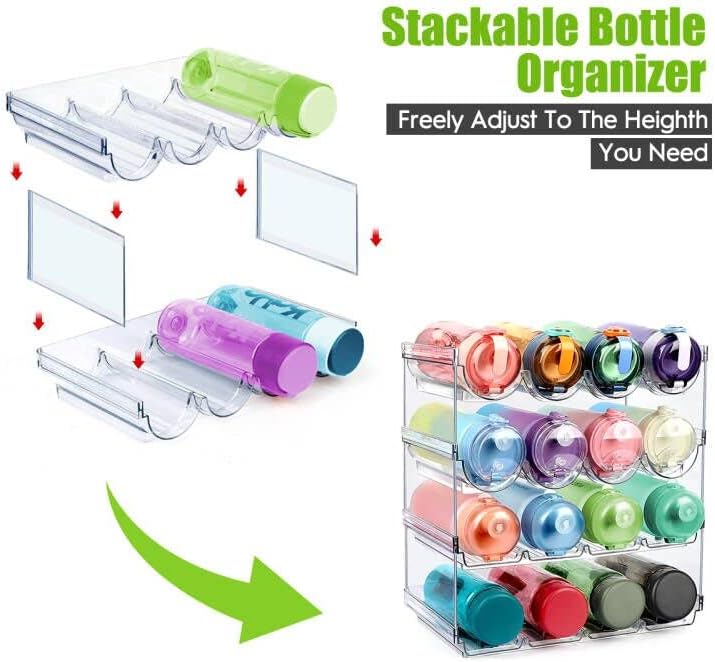 AKALOL 4-Pack Water Bottle Organizer for Cabinet