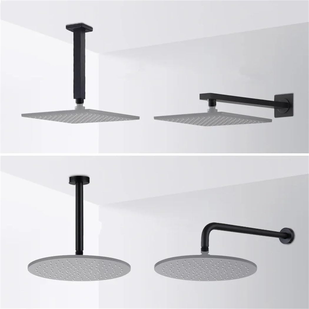 Stainless Steel Folding Shower Arm with G12 Threaded End