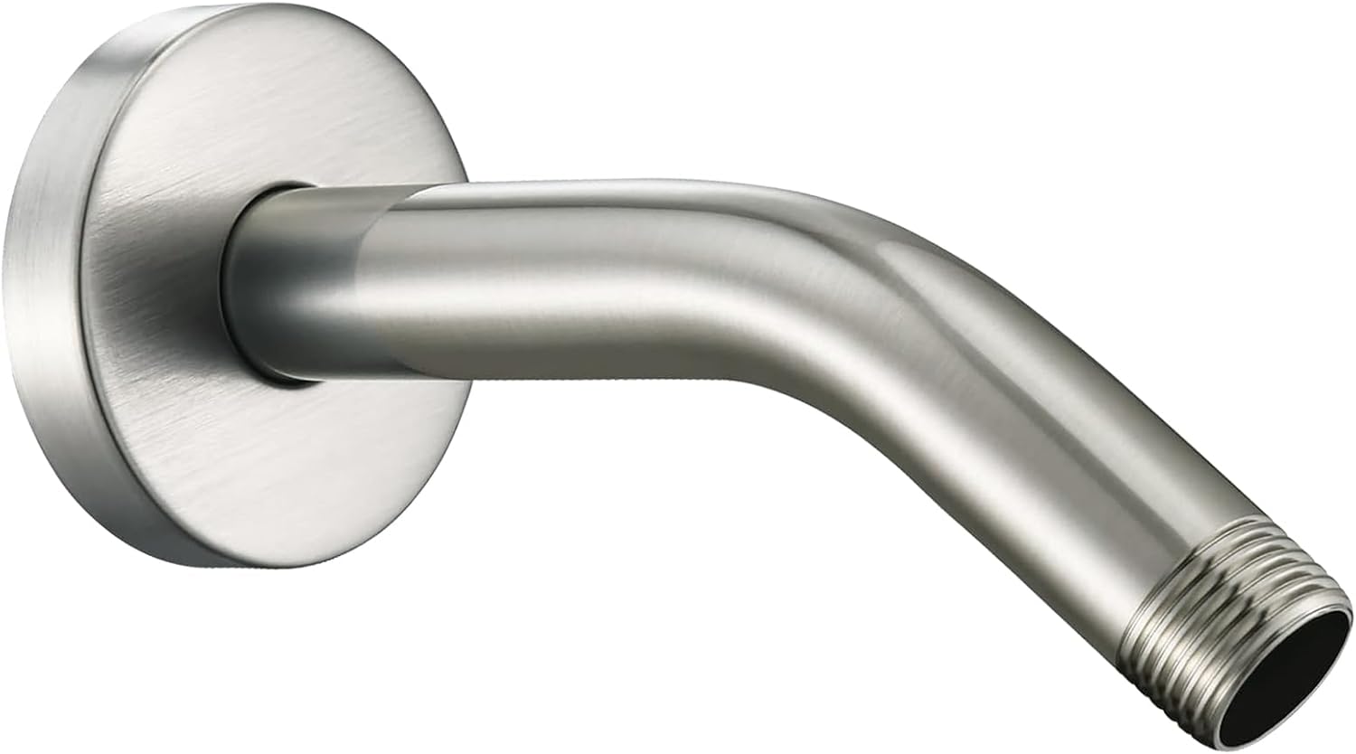 Nuodan 6 Inch Shower Arm with Flange Brushed Nickel