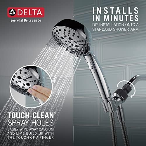Delta H2Okinetic 6-Setting Handheld Shower Head Chrome 75536