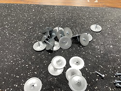 BlueTex Insulation Fastener Set 100 Sheet Metal Screws with Self-Locking Washers