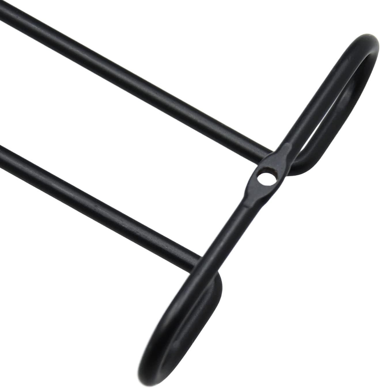 10 Inch Wine Glass Rack Under Cabinet Set of 4 Black 1