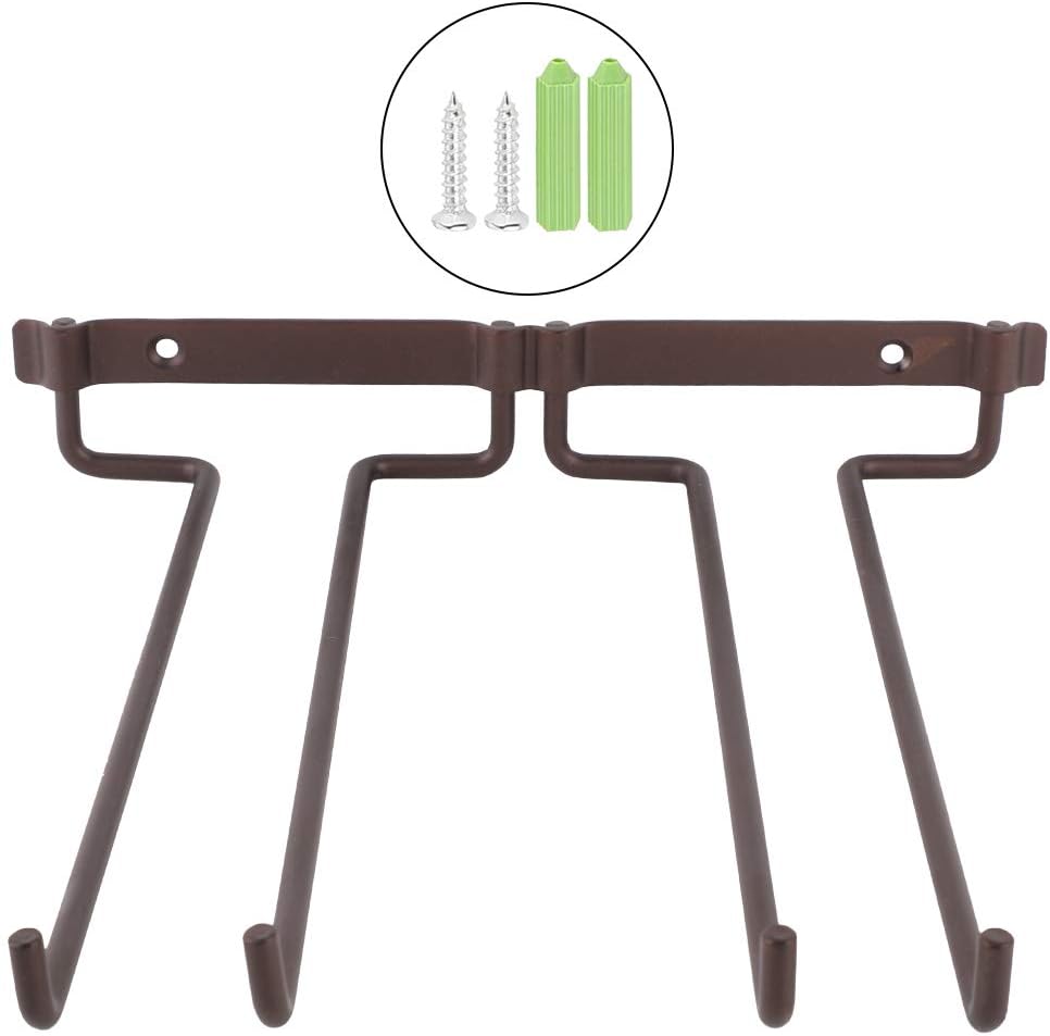 Wall Mounted Wine Glass Rack with Screws for Kitchen Bar Storage