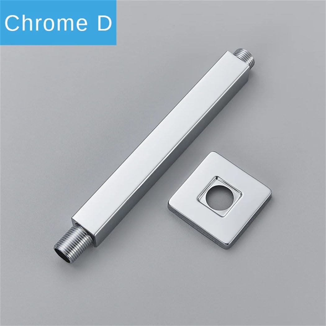 Wall Mounted Shower Arm Chrome Brushed Nickel Matte Black