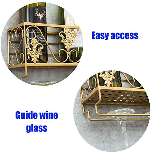 BOCbco Iron Art Wall-Mounted Wine Racks 25Cm10Cm 1