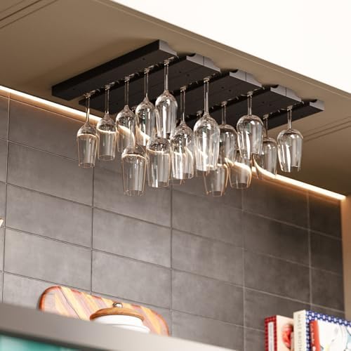 Rustic State Vigo Adjustable Stemware Rack