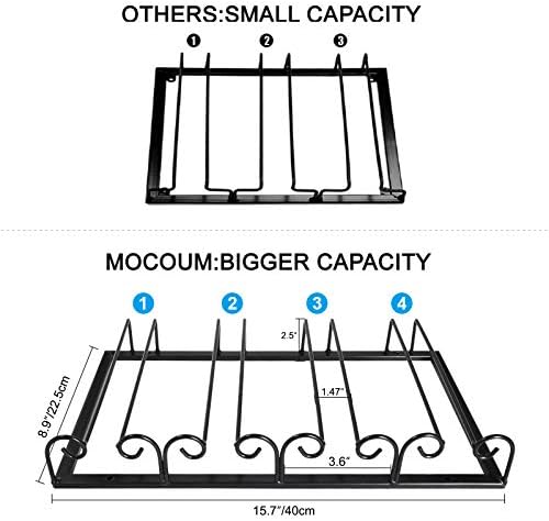 MOCOUM Stemware Rack Under Cabinet 4 Rows 2 Pack