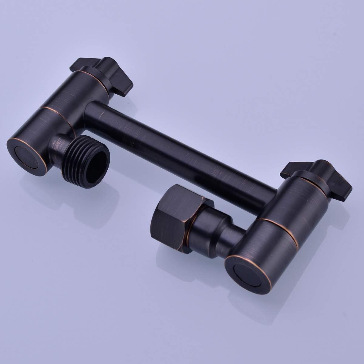 TRUSTMI Adjustable Shower Arm 4 Inch Brass Combo