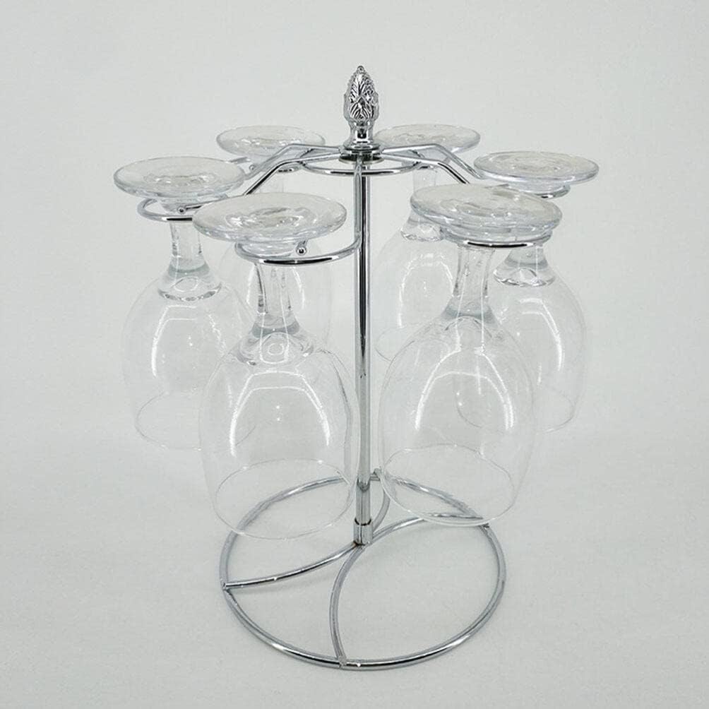 Cabilock 6 Hook Wine Glass Stand for Kitchen and Bar