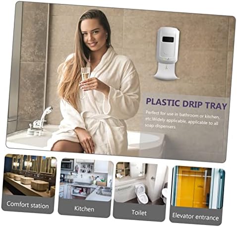 PRETYZOOM 1Pc Wall Mounted Soap Dispenser Tray