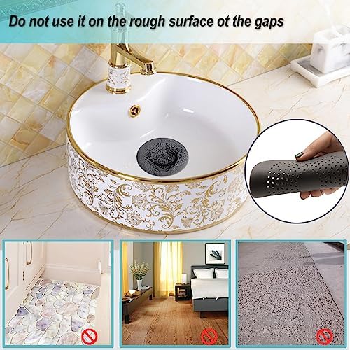 TDZJONE Hair Catcher with Suction Cups 2 Pack Black