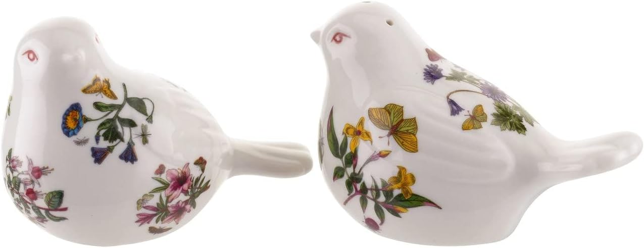Portmeirion Botanic Garden Bird Shaped Salt Pepper Set