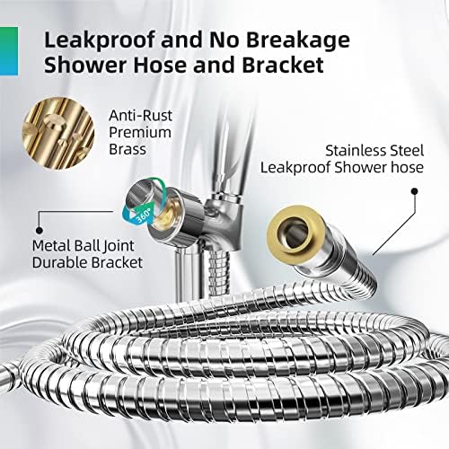 BESAQUO 10 Function High Pressure Handheld Shower Head