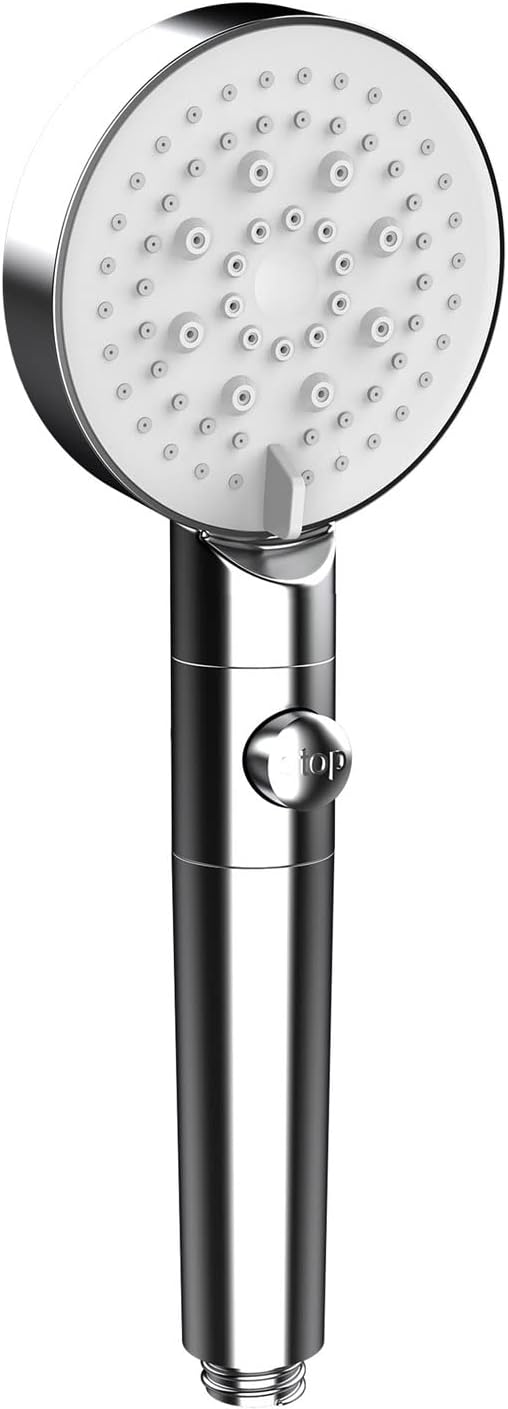 6 Function Handheld Shower Head with 59 Inch Hose Bracket