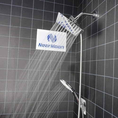NearMoon Handheld Shower Head with 8 Inch Hose and 3 Settings
