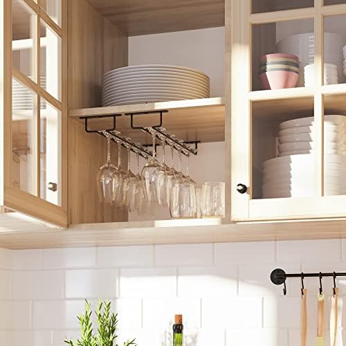 Wallniture Brix Wine Glass Holder Set of 2
