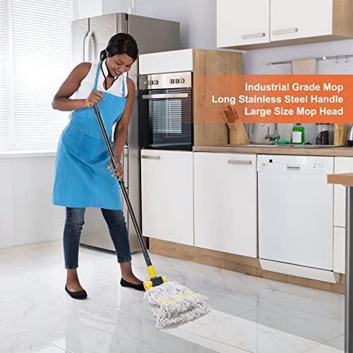 KeFanta Heavy Duty Wet Mop with 60 Long Handle