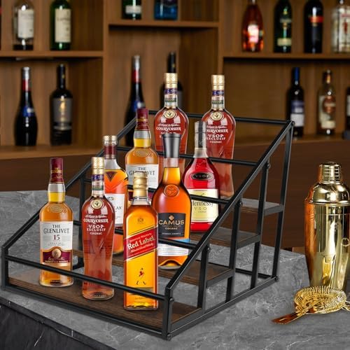 YQBRAO Coffee Syrup Rack Organizer 2 Pack 4 Tier