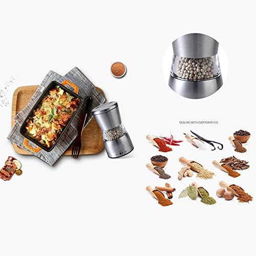 sdneNest Adjustable Salt Pepper Shaker Set