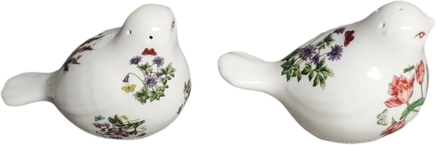 Portmeirion Botanic Garden Bird Shaped Salt Pepper Set