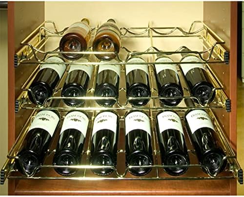 Rev-A-Shelf 30 Chrome Wine Rack Pull-Out Organizer