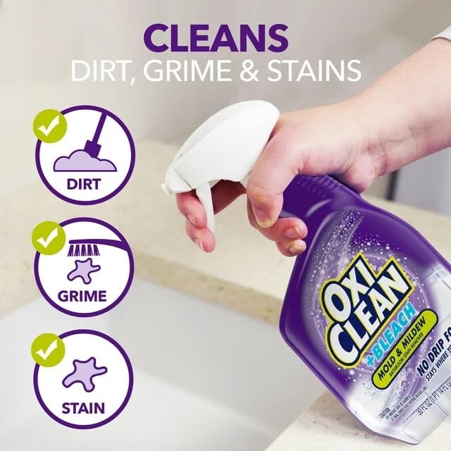 OxiClean Plus Bleach Mold Mildew Stain Remover 2 Pack