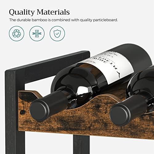 SONGMICS 3 Tier Tabletop Wine Rack with 12 Bottle Capacity