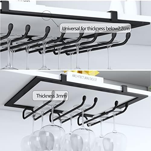 Suuim Hanging Wine Glass Holder for Bar Kitchen Restaurants