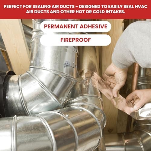 GGR Supplies AF-20R High Temp Heat Shield Aluminum Tape 3x50yd