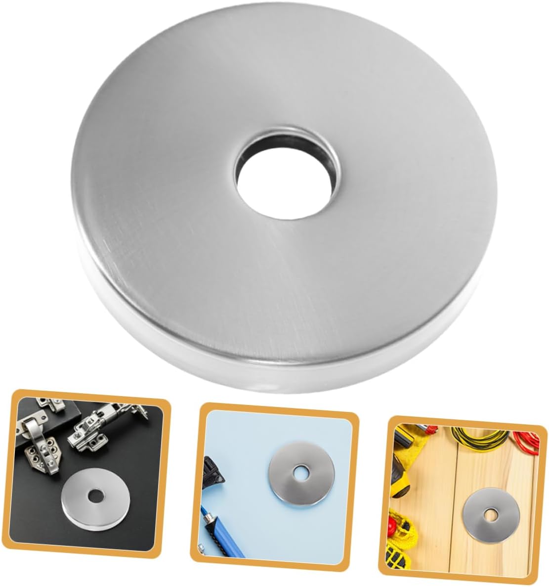 Gadpiparty 2 Pcs Stainless Steel Shower Flange Covers