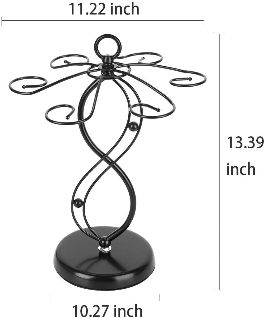 FOMANSH Countertop Wine Glass Holder with 6 Hooks 1