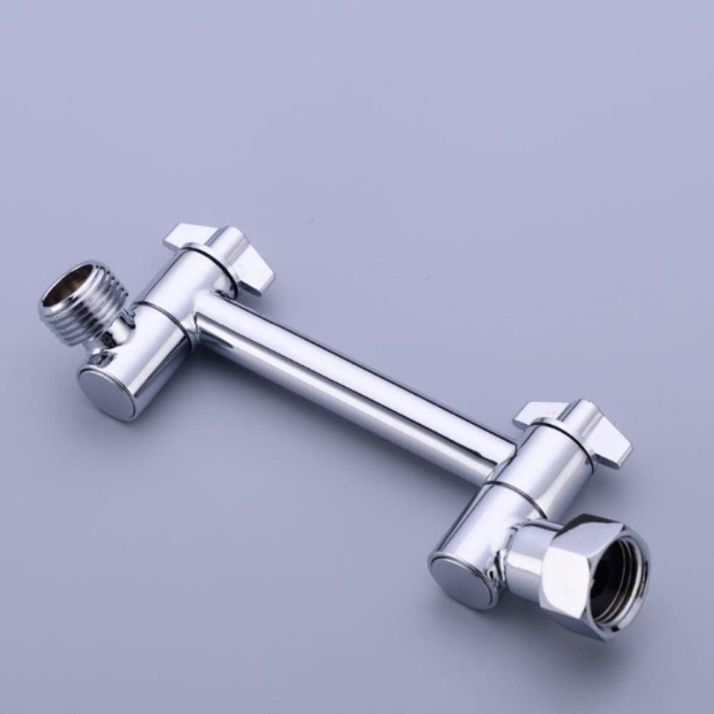 TRUSTMI 4 Inch Brass Shower Arm Extension Mount with Adjustable Height