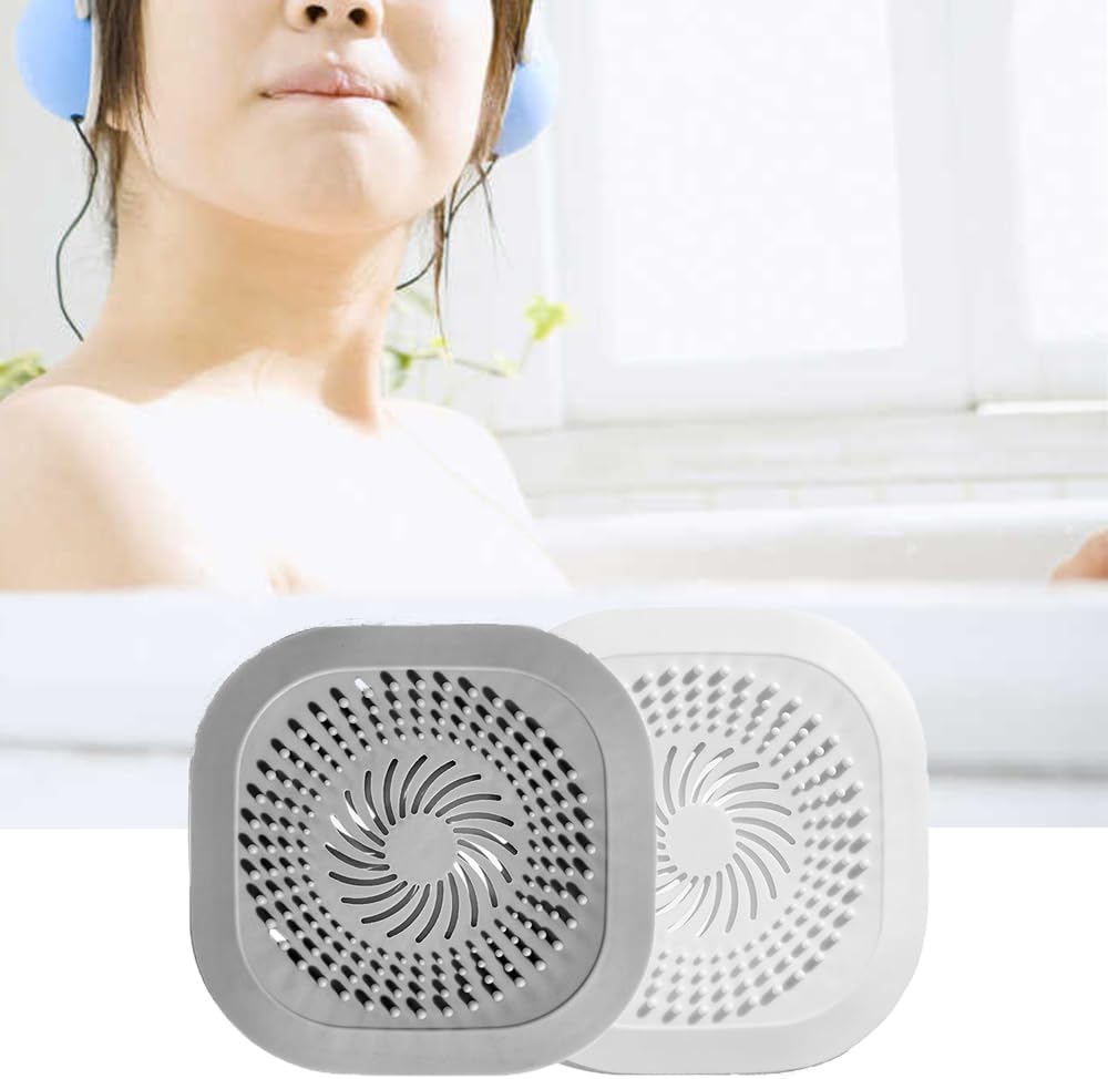Pagabach Hair Catcher 2 Pack Silicone Drain Cover